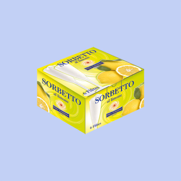 Dolce Tentazione - Sorbetto Limone in Flute 6 pezzi